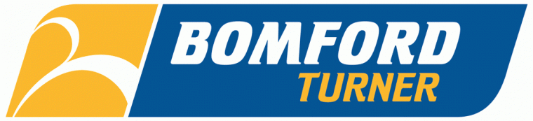 Bomford Turner logo with white text for "Bomford," yellow text for "Turner," and a blue and yellow background.