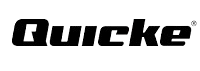 Quicke logo with black letters and transparent background