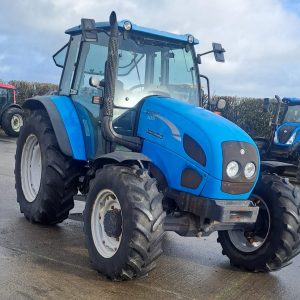 Right front side view of the Landini Vision 105 tractor, showcasing its design and front-facing features.
